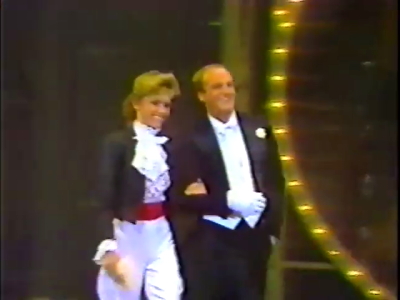 Olivia Newton-John and Peter Allen at the Grammy Awards Feb 1981