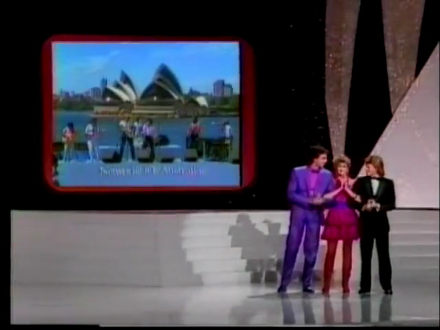 Olivia Newton-John at the American Music Awards 1982