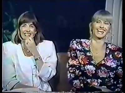 Olivia Newton-John and Pat Farrar Bert Newton Show 1988