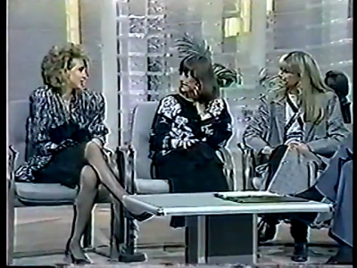 Olivia Newton-John and Pat Farrar Bert Newton Show 1989