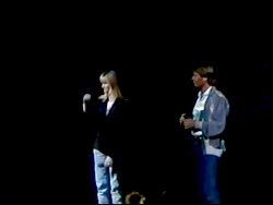 Olivia Newton-John with John Denver 1991