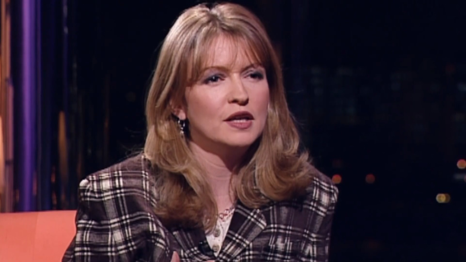 Caron Keating interviewing Olivia Newton-John on After5 January 1995 UK