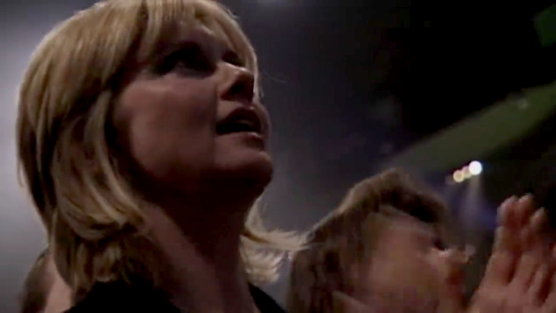 Olivia Newton-John and Chloe Lattanzi at Bee Gees concert 1997